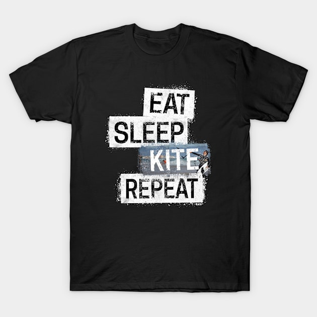 Eat. Sleep. Kite. Repeat. T-Shirt by hoopoe